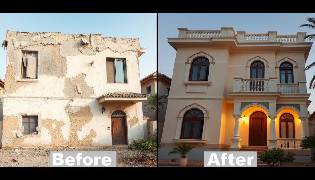 صور قبل وبعد ترميم صور قبل وبعد ترميم