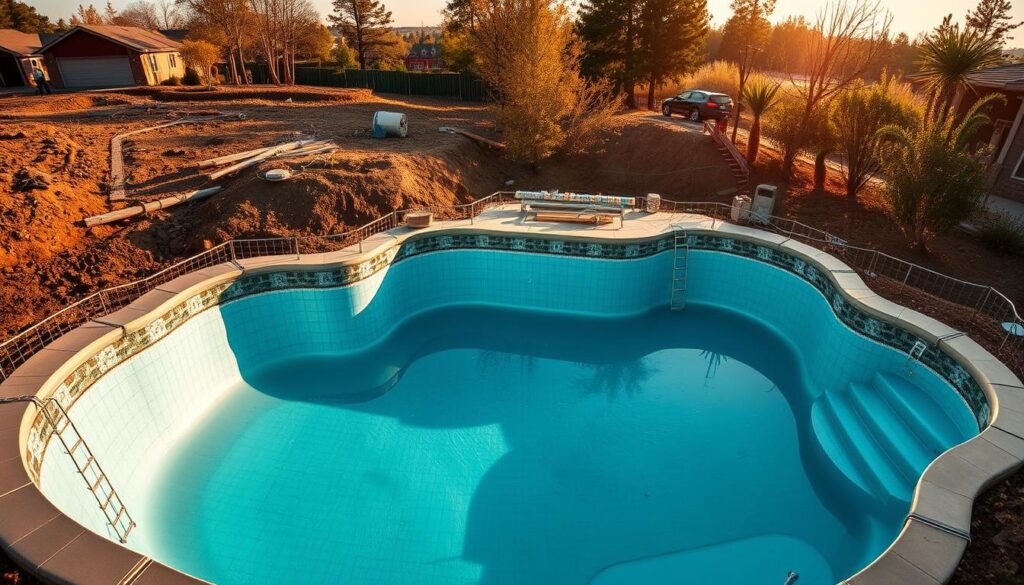 خطوات إنشاء المسبح بحي النرجس من الفكرة إلى التسليم